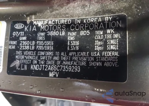 2012 Kia Soul + z USA, uszkodzony, nr VIN KNDJT2A66C7359293